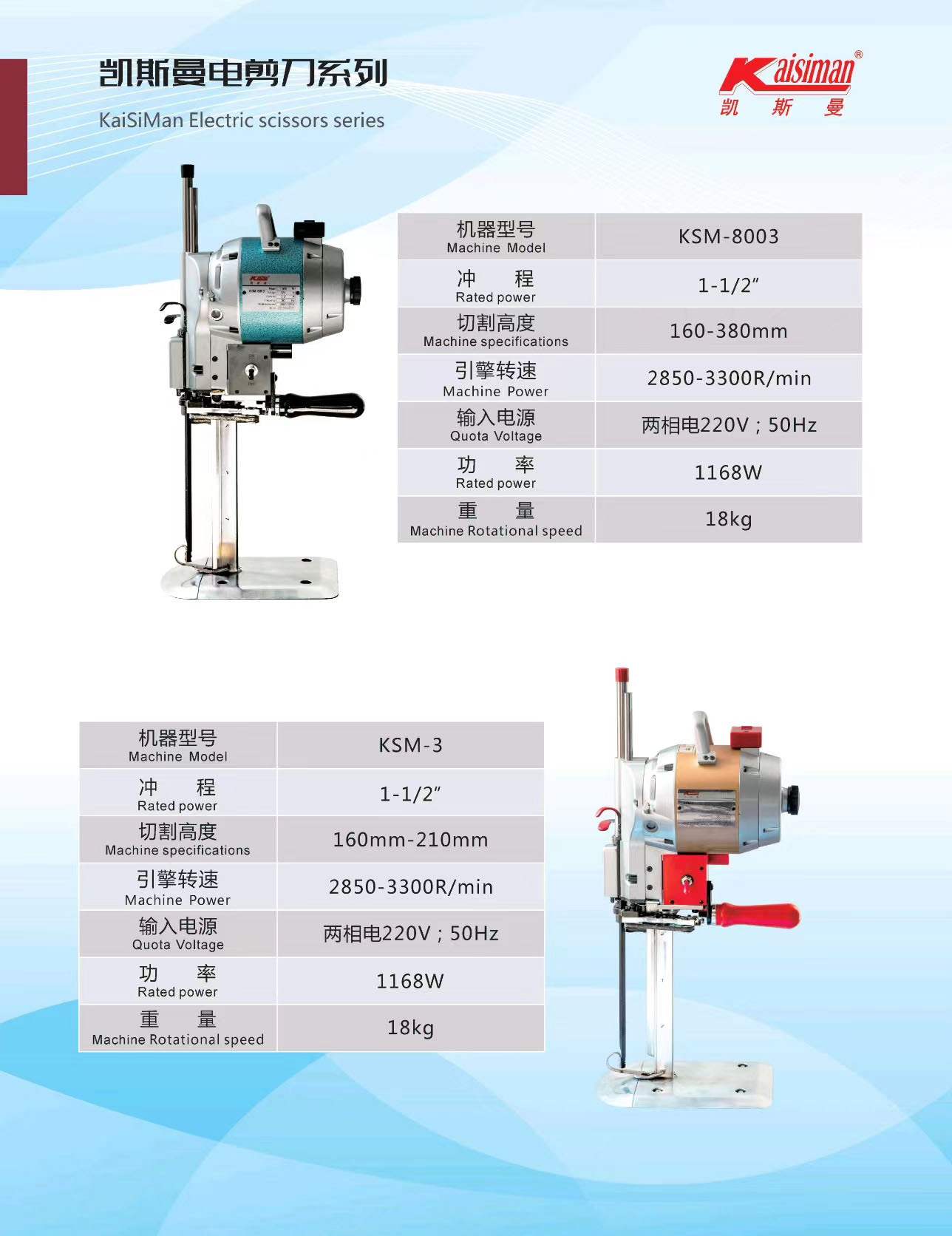 Kessman high-power handheld automatic knife sharpening, electric scissors, fabric cutting machine, fabric cutting machine, fabric cutting machine and cutting machine Specification image