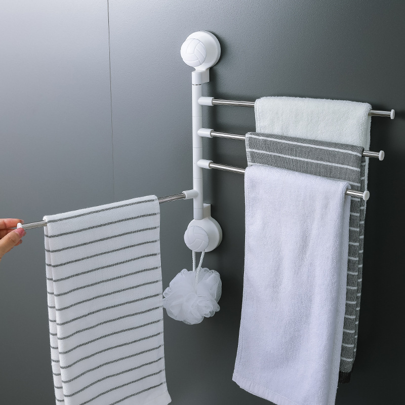 Nail-free towel rack made of 304 stainless steel Specification image