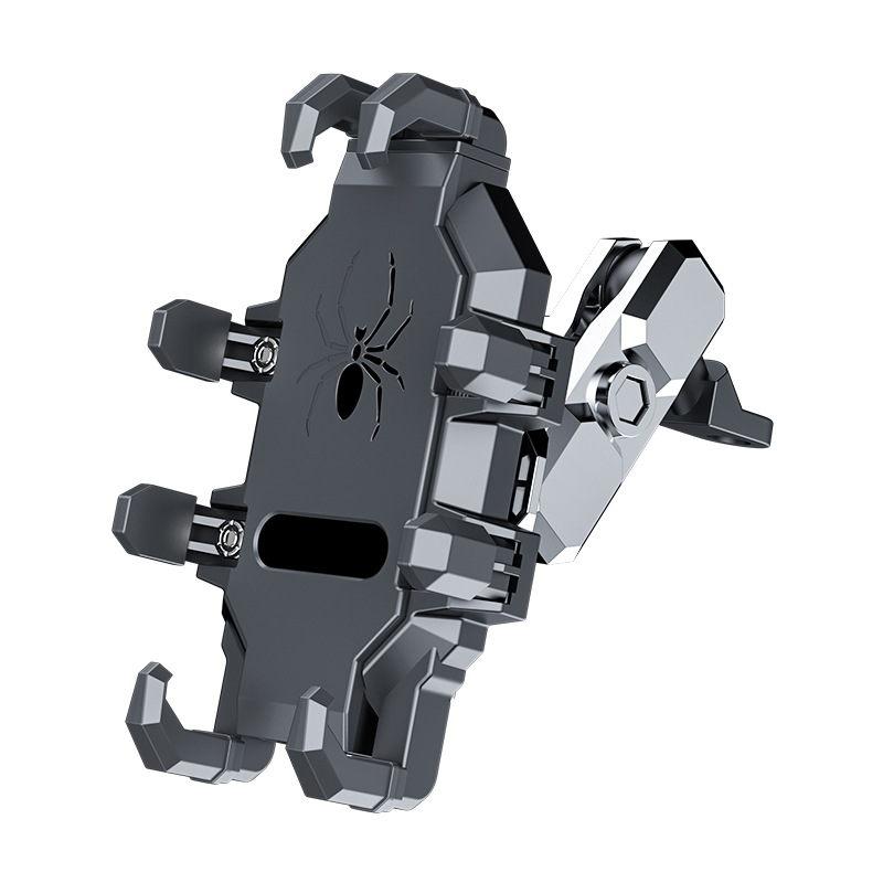 机车手机支架山地摩托车导航架八爪牢固自行车电动车支架跨境爆款白底实物图