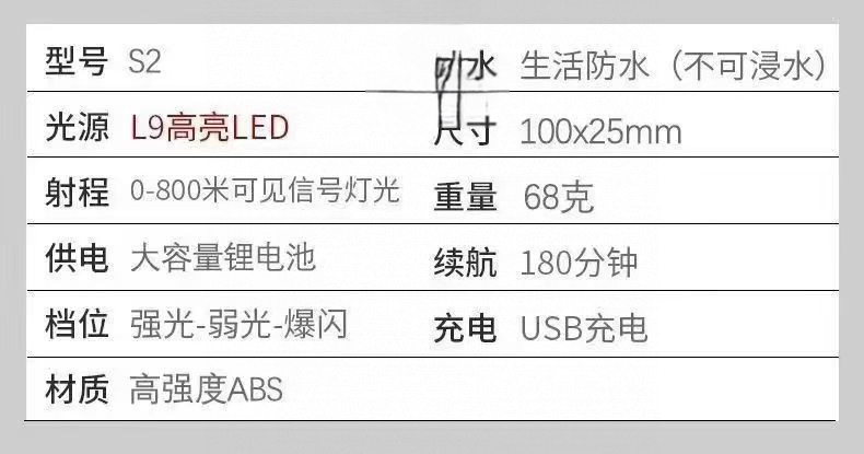 手电筒强光超亮大功率远射可充电迷你袖珍便携小户外灯批发厂详情14