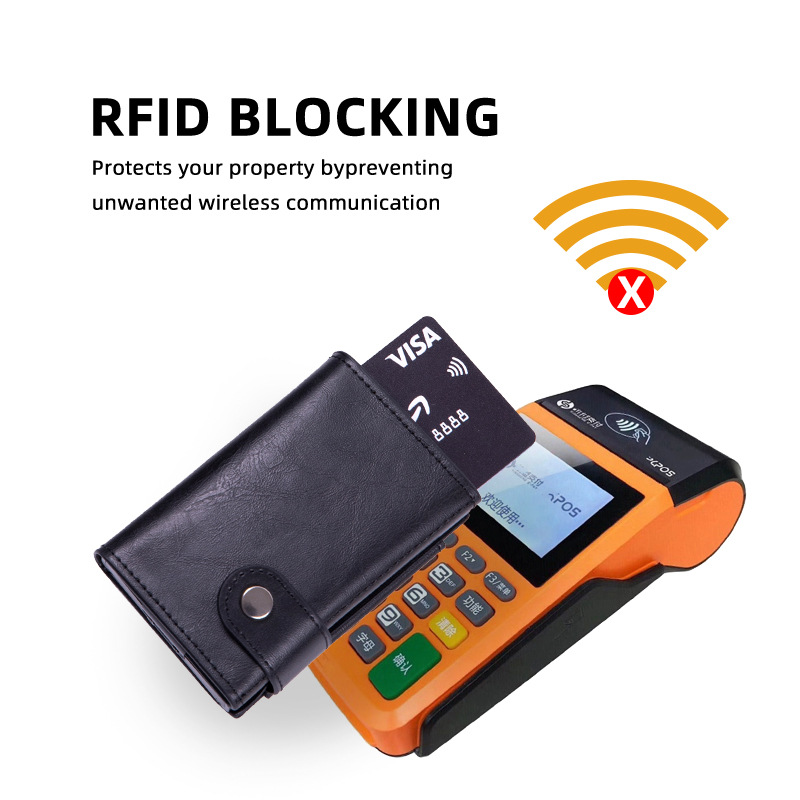 Aluminum Box Card Case, Us Dollar Wallet, Anti-Theft Brush, Automatic Pop-Up Coin Purse, Us Dollar Wallet, New Rfid Card Holder Application Scenario