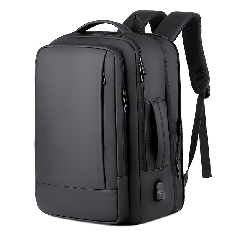Cross-Border Usb Charging Backpack Backpack Men's Business Waterproof Expansion Expansion Computer Bag Dual-Purpose College Student Schoolbag