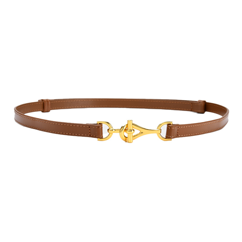 Hot-selling adjustable leather belts for women, fashionable decorative dress belts for women, and wholesale of women's suit belts Item Picture