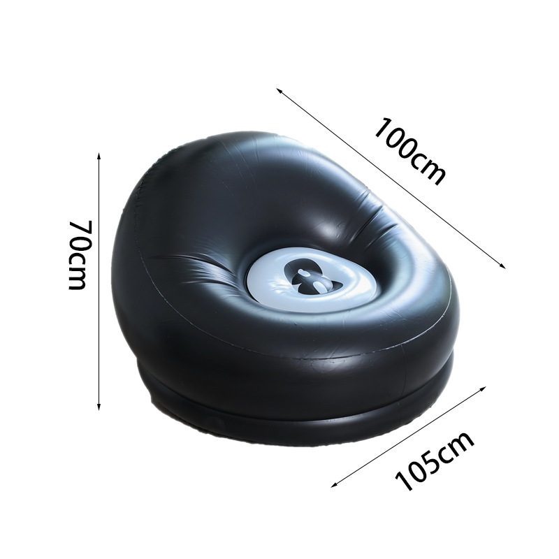 Single-person transparent inflatable sofa, personalized napping chair for Internet celebrities, thickened combination sofa bed for lazy people, cross-border new product inflatable sofa, thickened and durable, new design, Internet celebrity photo bestseller Item Picture
