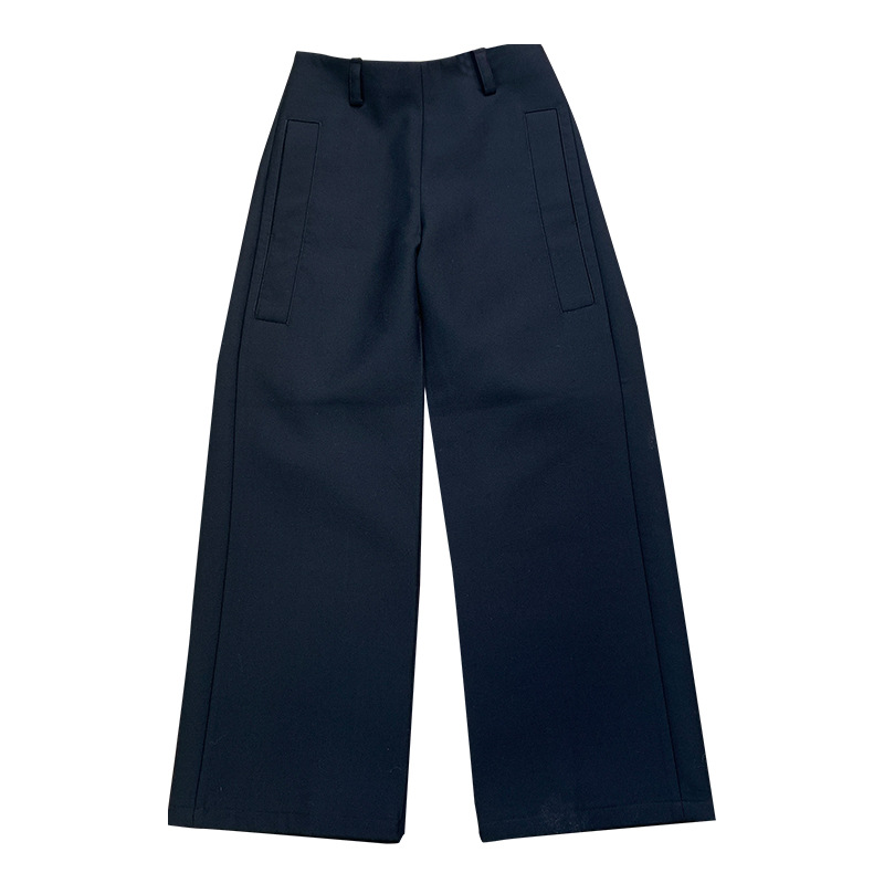 Stock V-Shaped Wide-Leg Pants For Women American Retro Preppy Low-Waisted Wide-Leg Pants For Women 2023 Spring Pants Application Scenario