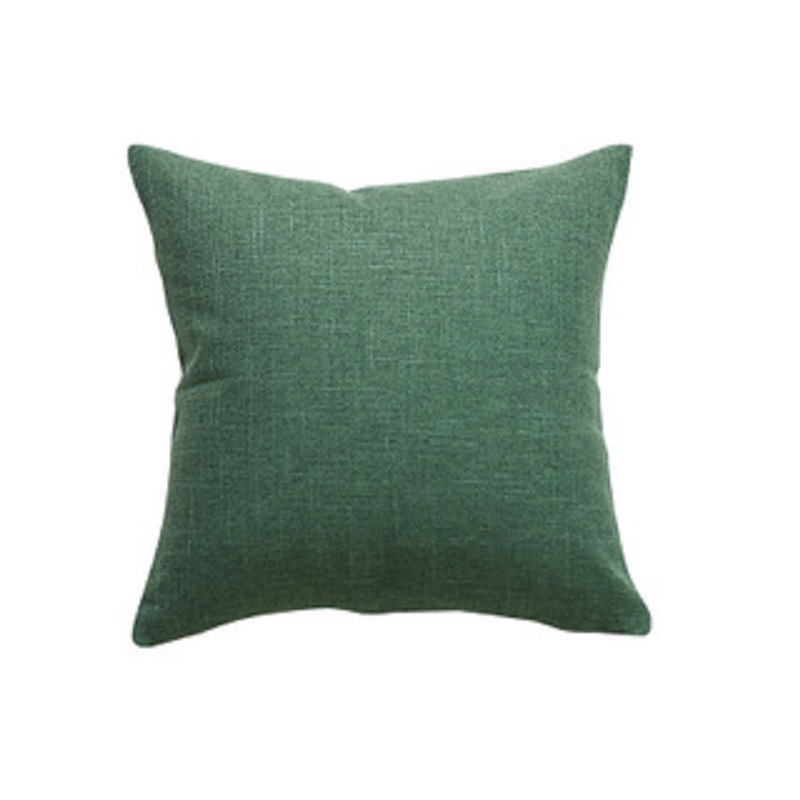 Japanese Solid Color Cotton Linen Fringe Pillowcase Household Simple Literary Style Pillow Pillow Pillow Does Not Contain Core Pillow Case Item Picture