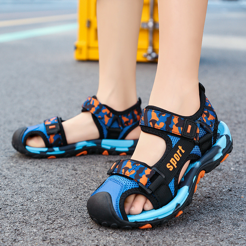 跨境供应童鞋夏季大码儿童凉鞋包头男童凉鞋沙滩鞋批发 kids shoe