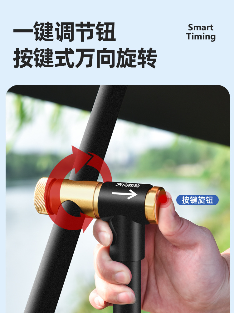 Outdoor fishing umbrella, large fishing umbrella, thickened universal fish umbrella, double-layer rainproof, sun-proof and sunshade umbrella, folding umbrella, walking stick umbrella details Picture
