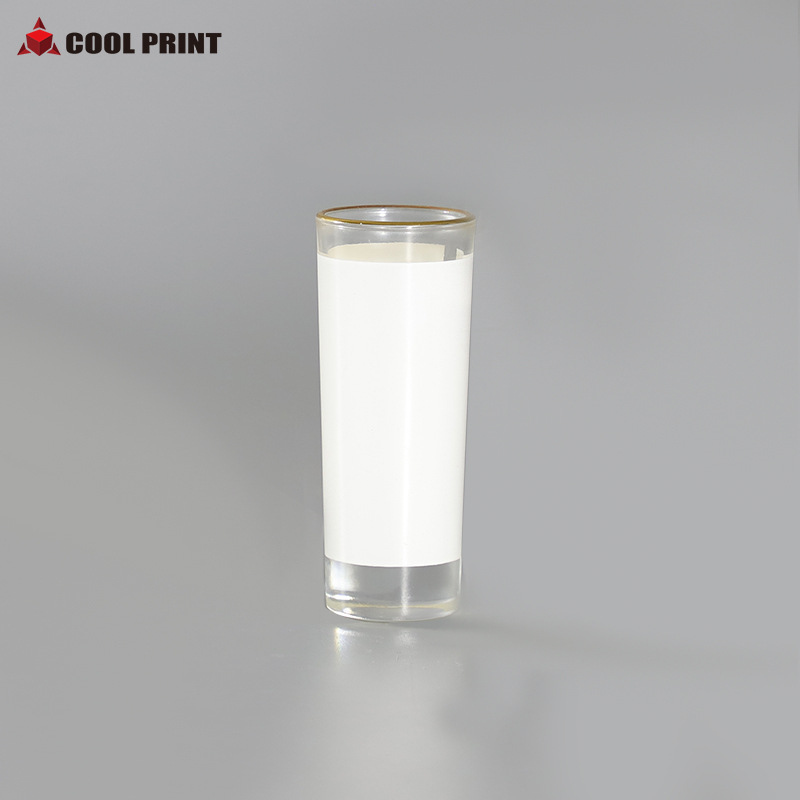 Heat transfer printed 3oz transparent small glass wine glasses, creative craft beer cups, high-end gifts Application Scenario