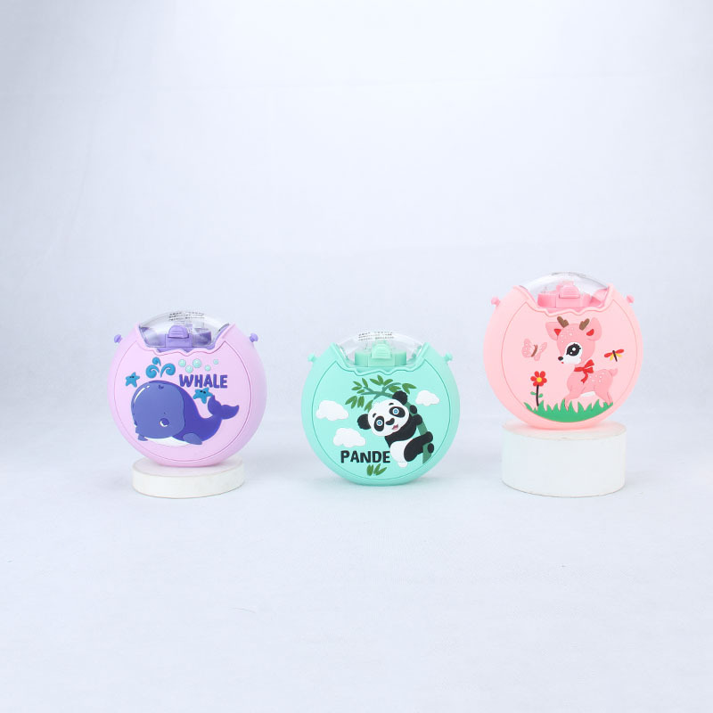 Cute Fashion Silicone Donut Water Cup Children Whale Panda Deer Male And Female Students With Plastic Water Cups