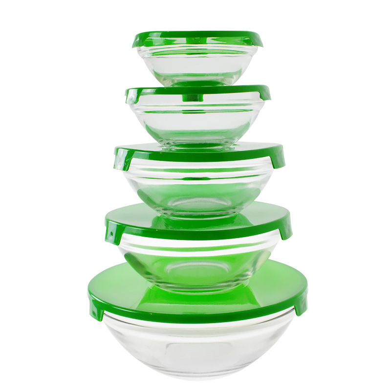 Five-piece set of household fresh-keeping bowls Item Picture