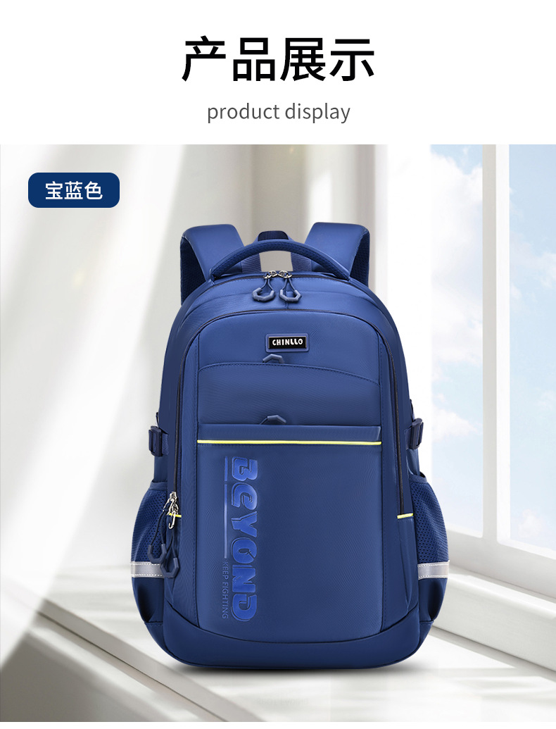 New large-capacity schoolbags for junior and senior high school students, nylon backpacks for middle school students, ultra-light travel and leisure backpacks pic 18