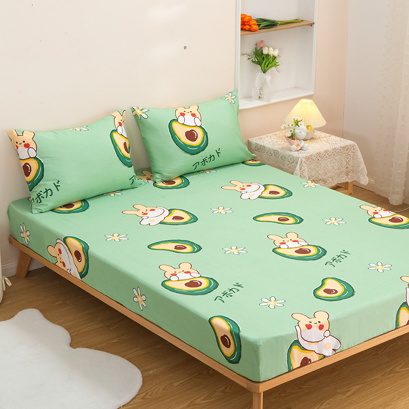 Thickened Bed Cover Single-Piece Simmons Bed Cover Protective Cover Dust Cover Mattress Cover 1.5 Solid Color Non-Slip Sheet Pillowcase Application Scenario