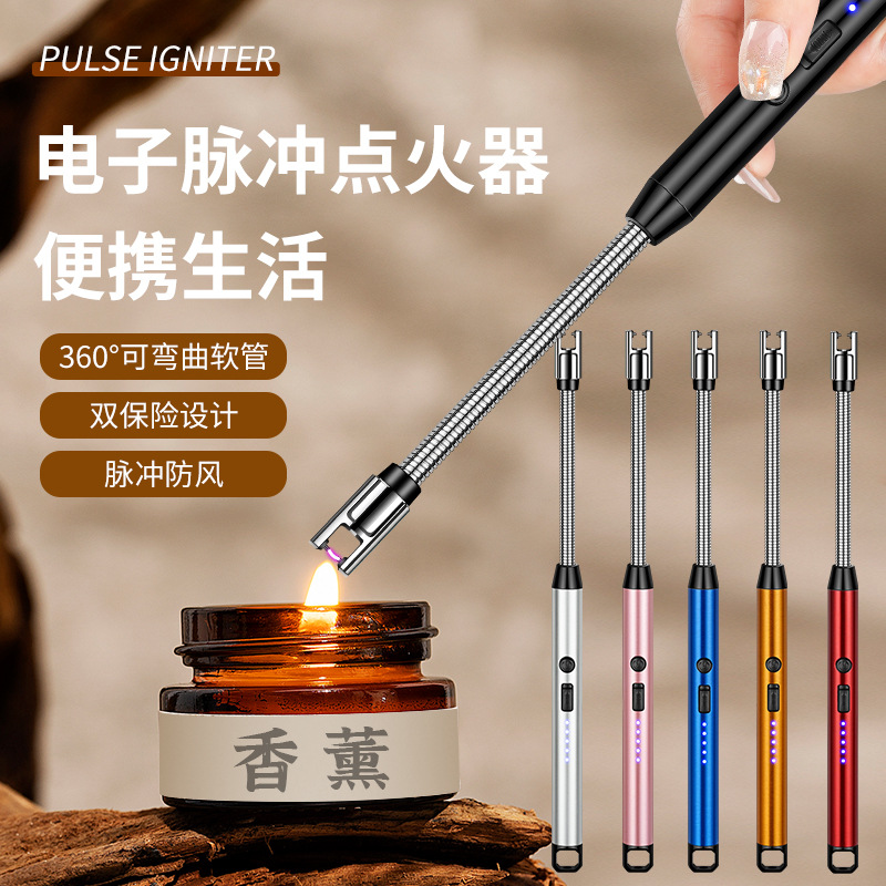 Jll897 Extended Kitchen Igniter Usb Electronic Charging Candle Gas Stove Lighter Lighting Stick Lighting Gun