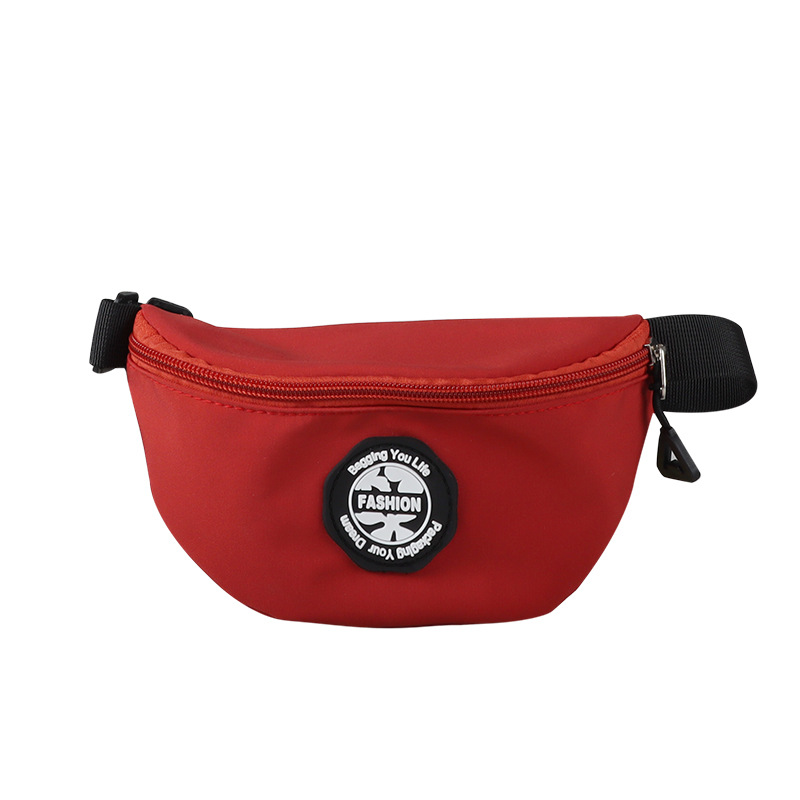 Cool boy crossbody small chest bag, fashionable baby print coin purse, children's clothing fashion show outfit, accessory bag, small waist bag Item Picture