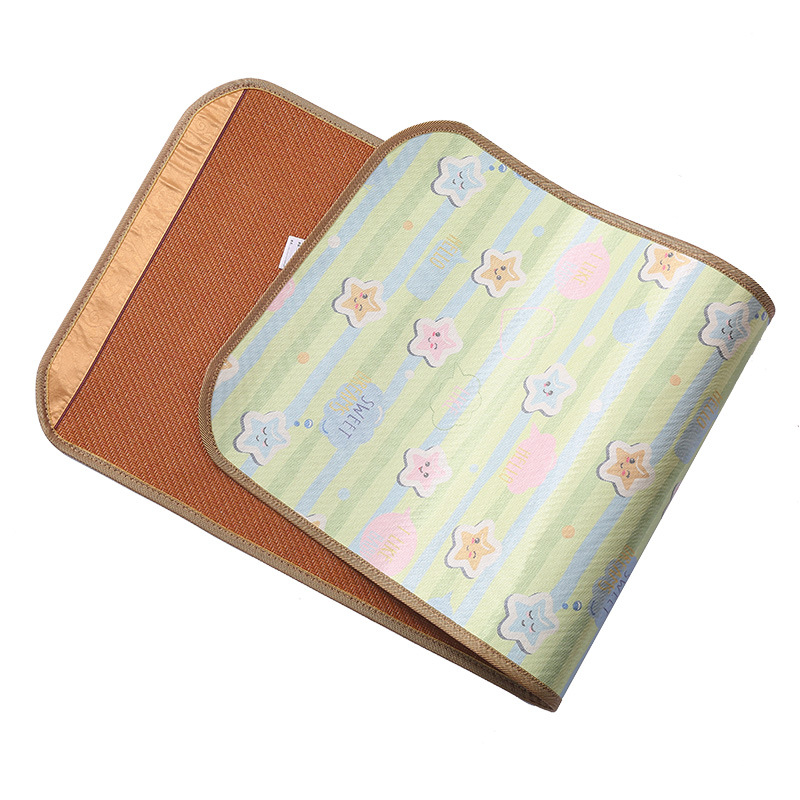 Baby Mat Double-Sided Rattan Mat Summer Student Mat Wholesale Ice Silk Mat Baby Child Mat Kindergarten Mat Item Picture