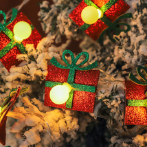 亚马逊新款led小鹿灯串圣诞树礼物挂件圣诞节橱窗往拍照道具
