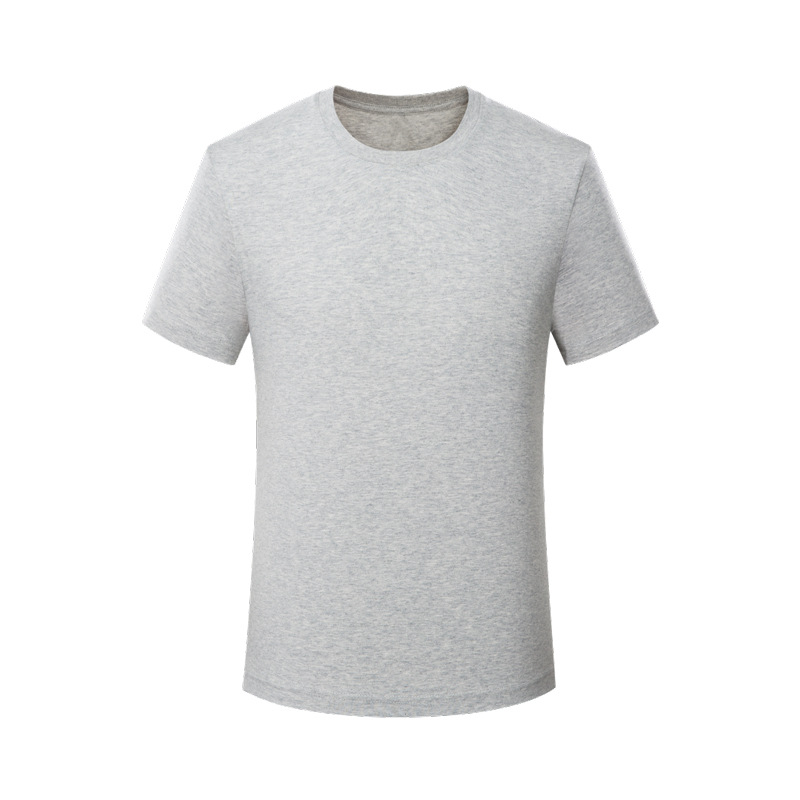 Cotton crew-neck T-shirt custom printed logo advertising shirt work clothes custom summer T-shirt work clothes short sleeve embroidery Item Picture