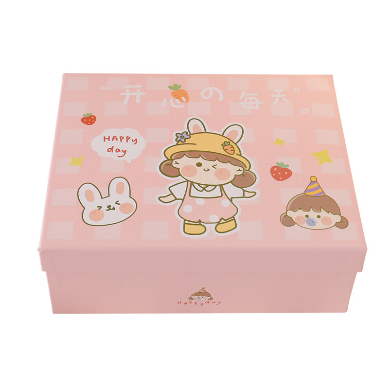 Creative Gift Cartoon Small Fresh Gift Students 2022 New Custom Gift Box Stationery Packaging Box Ins Wind Item Picture