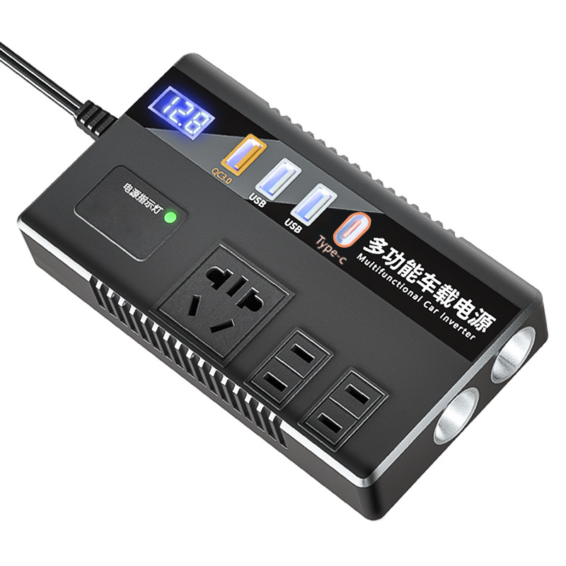 Car Inverter Wholesale 12V24v To 220V Volt Size Cars And Trucks With Power Converter Socket Fast Charge Item Picture
