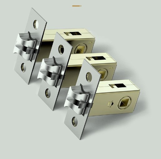 球形门锁锁舌卧室内锁心芯配件大全家用通用型圆锁球形锁锁舌头芯