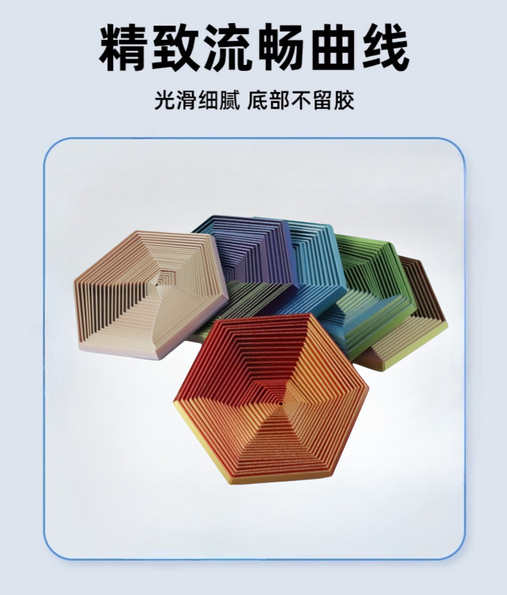 跨境3D打印六边形解压神器萝卜塔Fractal Fidget Hexagon创意潮玩详情6