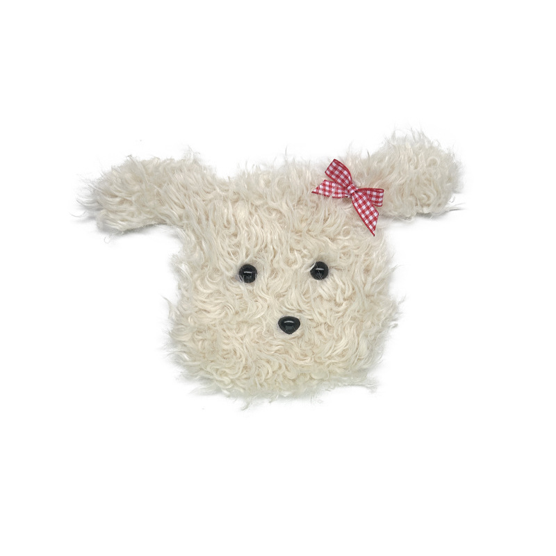 New plush embroidered puppy fabric patches with fur patches for autumn and winter clothes, bags, accessories and accessories. diy embroidered fabric patches Item Picture