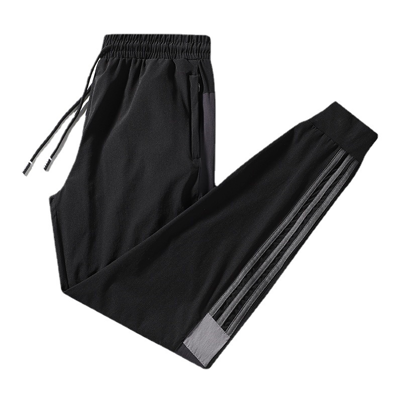 Ice Silk Pants, Men's Summer Thin Men's Casual Pants, Breathable And Tight-Fitting Loose Men's Pants, Quick-Drying Air-Conditioned Sportswear Pants, Trendy Item Picture