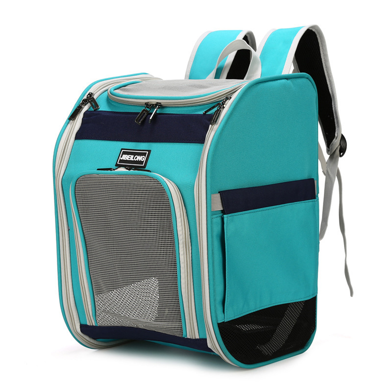 Cat bag, canvas double-shoulder cat backpack, large-capacity cat bag, chest portable pet bag for going out, space pet cabin dog bag Application Scenario