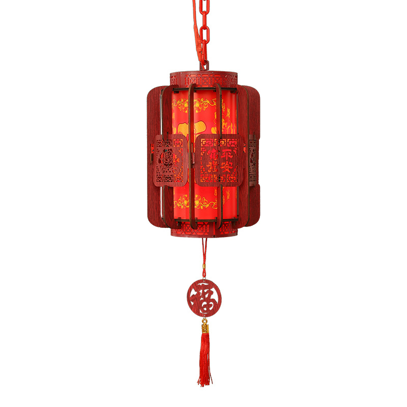 New Year ancient-style decorative lanterns, New Year palace lanterns, DIY rotating revolving lanterns at the door, red lanterns, balcony lanterns, chandeliers Item Picture