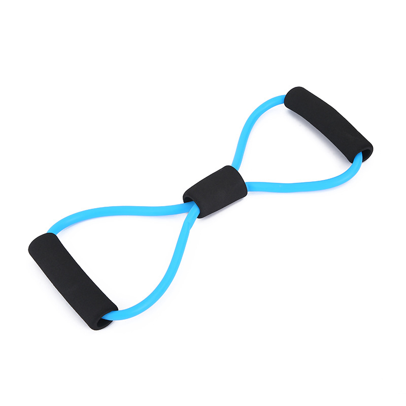 Convenient Exercise Yoga Sports Equipment Home Fitness Equipment Eight-Figure Pull Rope Open Shoulder Beauty Back Pull Rope Wholesale Item Picture