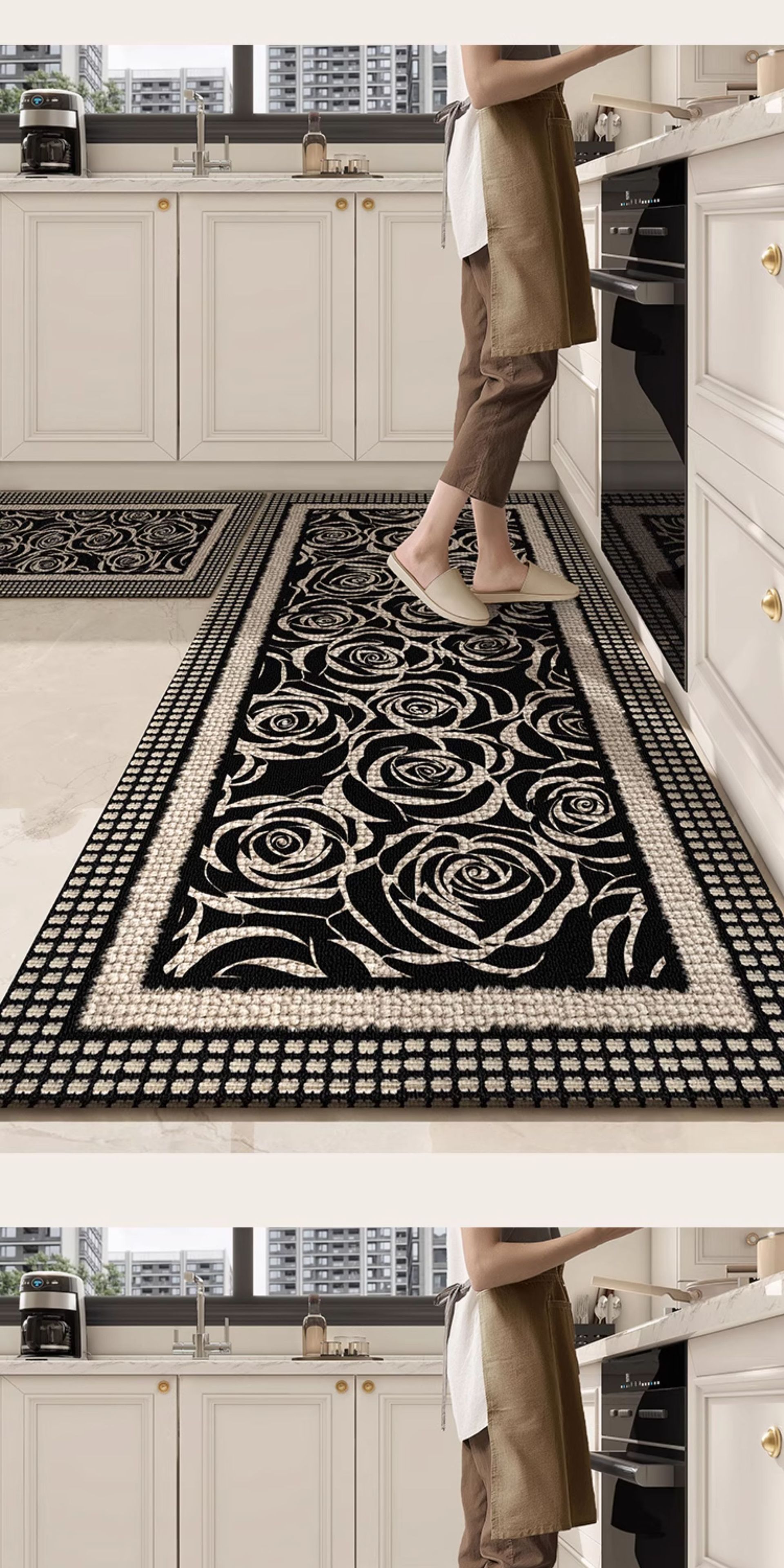 厨房地垫防油防水防滑垫家用2025新款转角l形长条大面积高级脚垫详情11