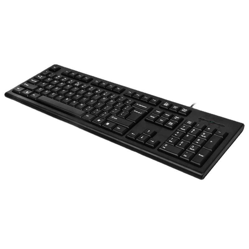 Double Flying Swallow Wired Keyboard KR-85 WK-100 Ultra-thin rounded corner Comfortable USB PS2 port Office keyboard Item Picture