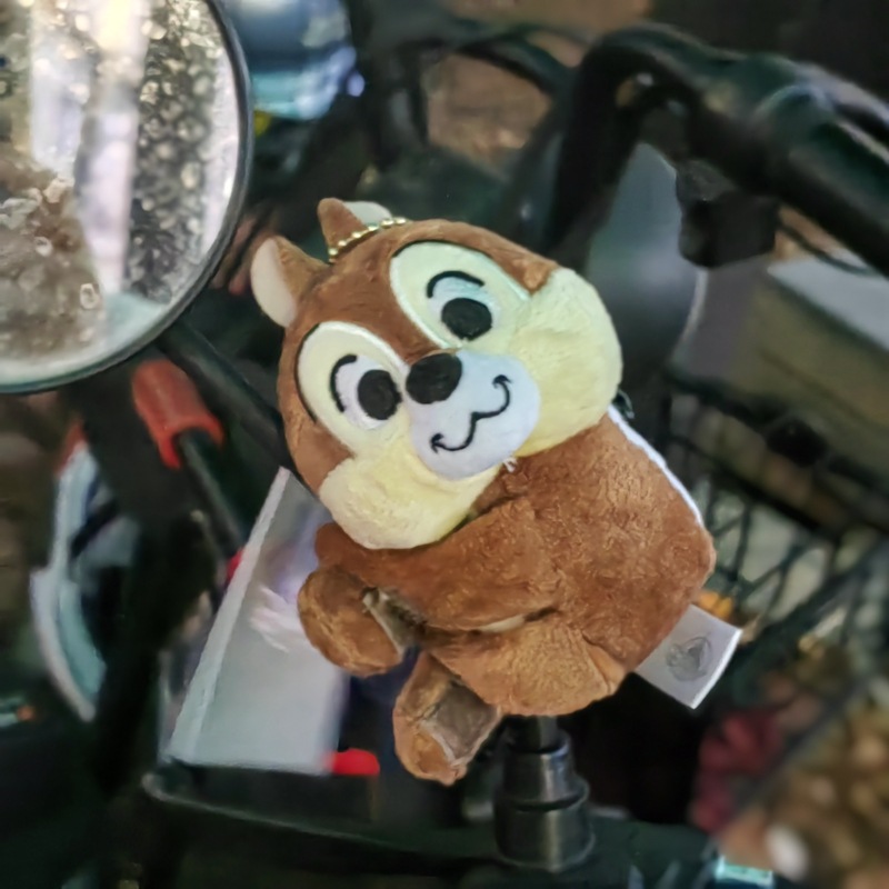 Cute Pupu Bear Elephant cartoon plush toy, electric bike motorcycle decoration, Velcro, coin bag, pendant Application Scenario
