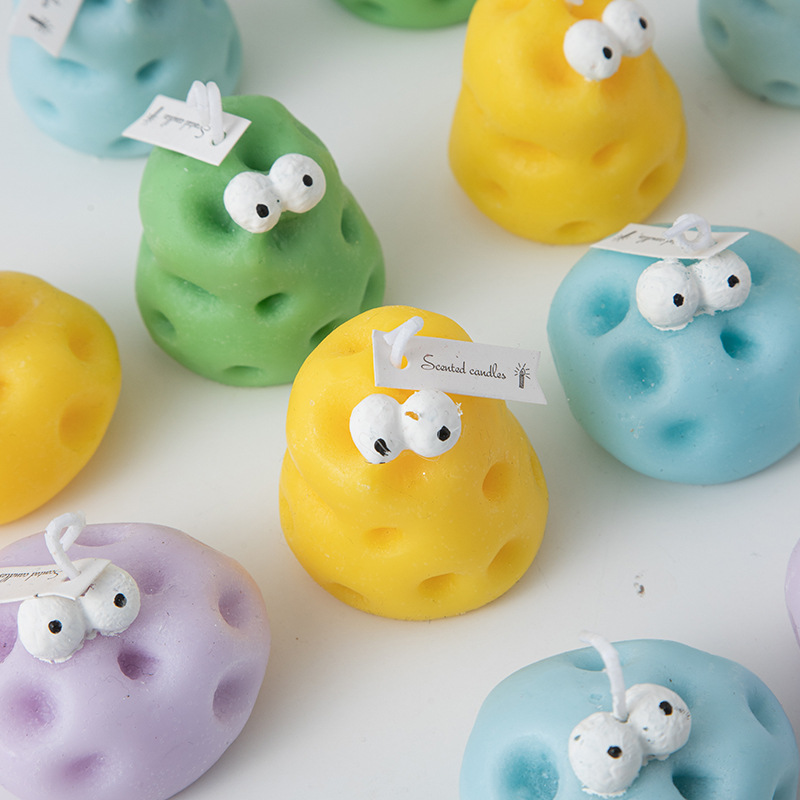 芝士兄弟香薰蜡烛伴手礼芝士蜡烛ins创意家居摆饰套装跨境蜡烛详情图1