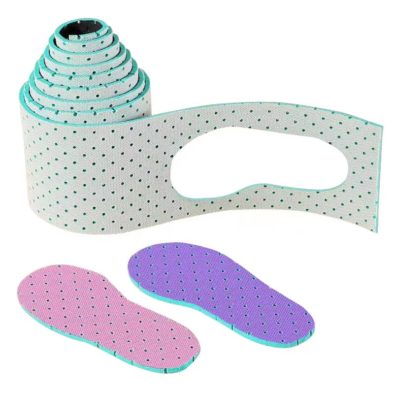 Self-Cutting Insole Children Adult Sports Breathable Insole Self-Cutting Cushioned Mesh Perforated Long Strip Soft Shoe Material Four Seasons Item Picture