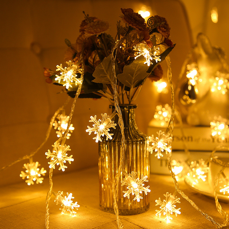 led string light manufacturer wholesale Christmas snowflake string light, bar birthday stage starry sky decoration