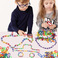 华隆厂家直销DIY桌面益智玩具小号彩链塑料拼插积木儿童玩具图
