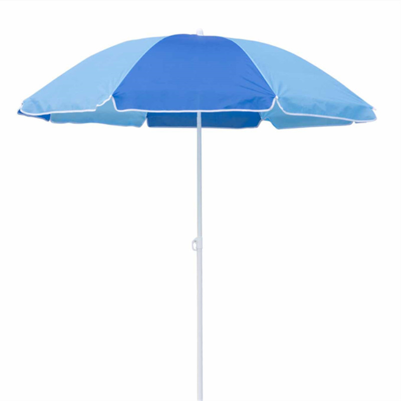 1.8米涤丝沙滩太阳可印刷logo摆摊户外遮阳伞