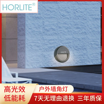 LED floor light Corner light outdoor waterproof buried light round step light step aisle stair light