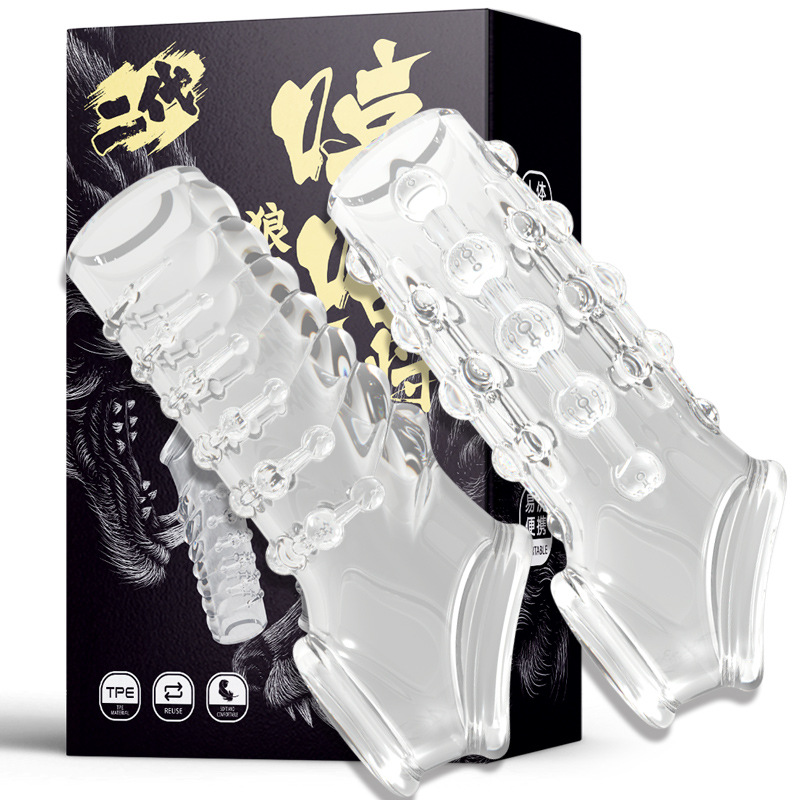 Wolf tooth braces, adult sexual products, anti-duplication braces, ring locks, male condom for sperm full figure