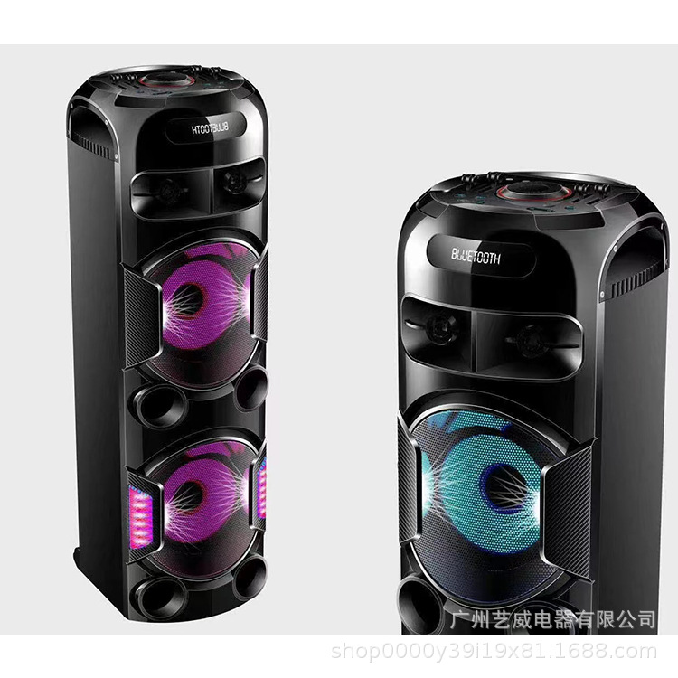 MT-1299 双12寸大功率120W广场舞音响户外蓝牙音箱带话筒产品图
