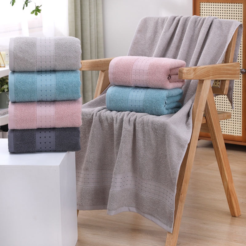 Pure cotton towels, bath towels, hotel beauty salon large bath towels, household absorbent all-cotton face towels for both men and women wholesale