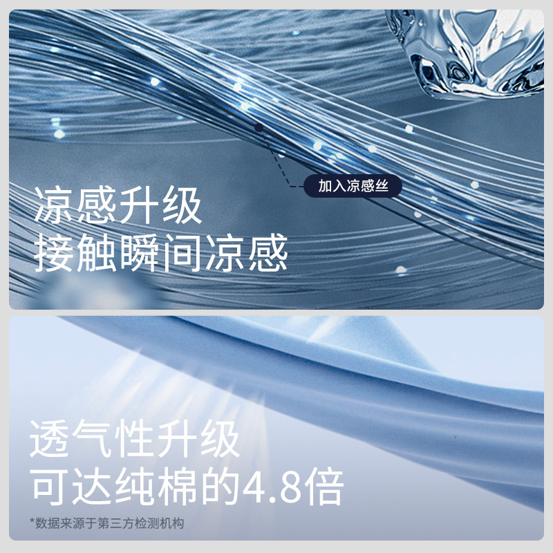 Quick-drying ice silk cotton round-neck cool-feeling foam printed short-sleeved T-shirt for men, 2024 summer new mercerized half-sleeved T-shirt Specification image