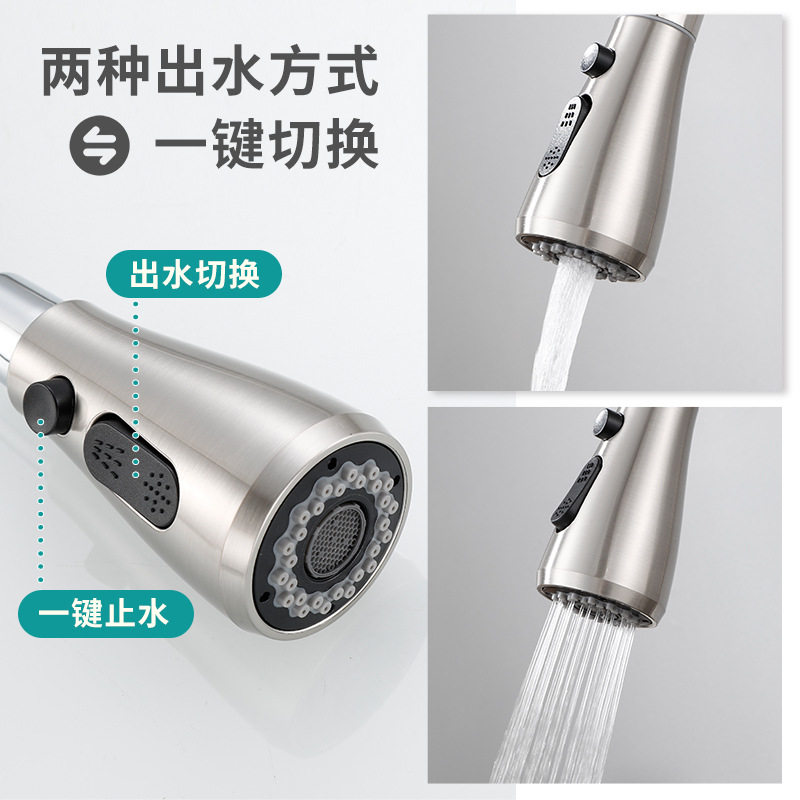 精铜抽拉式厨/304不锈钢细节图