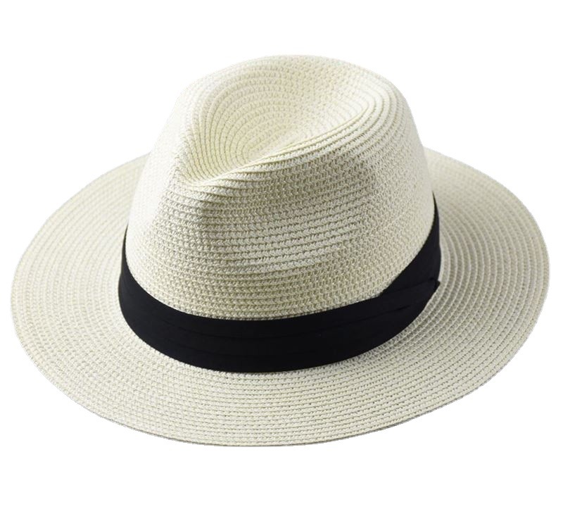 Big Head Girth Panama Straw Hat Summer Travel Sun Block Hat Beach Beach Visor Large Size Men's Sun Hat Tide Item Picture