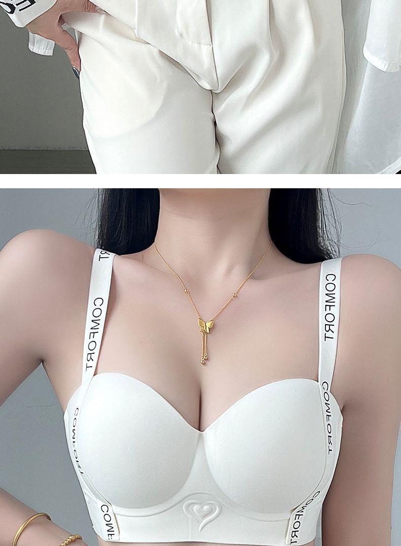 无痕内衣女小胸聚拢显大美背上托收副乳防下垂无钢圈调整型文胸罩详情15