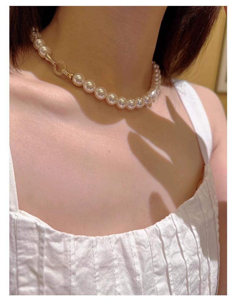 珍珠项链配饰女秋冬不掉色锁骨链轻奢小众高级感简约串珠颈链饰品详情17