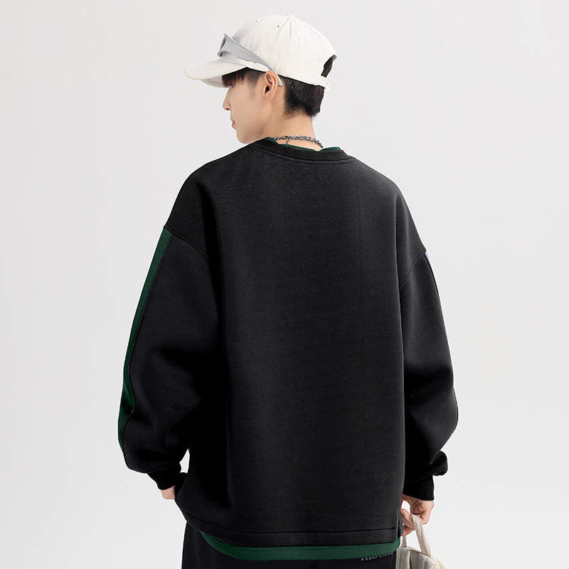 A trendy boys' hoodie 2024 new autumn collection with long sleeves, a Korean-style top for boys and teenagers details Picture
