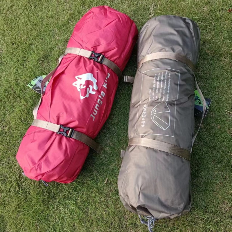 Outdoor portable folding tents, camping and fishing tents, rainproof aluminum pole camping tents, hiking tents for 4-6 people, exclusively for foreign trade Item Picture